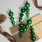 6ct Shiny & Matte 5.75" Finial Shatterproof Ornaments, Christmas Green